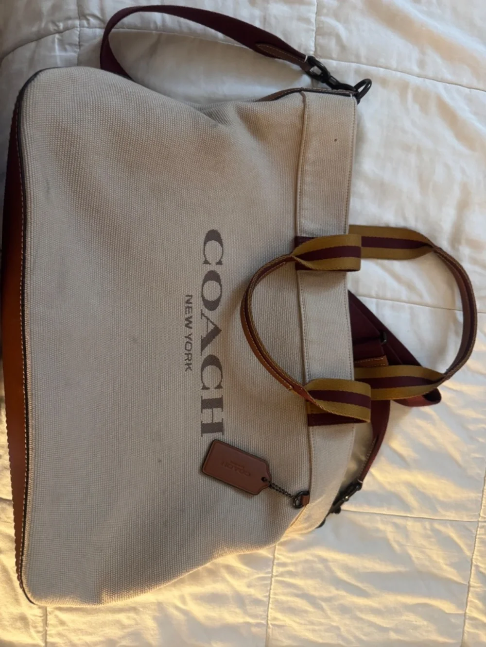 Coach Canvas Tote Bag 38 - Picture 4 of 4
